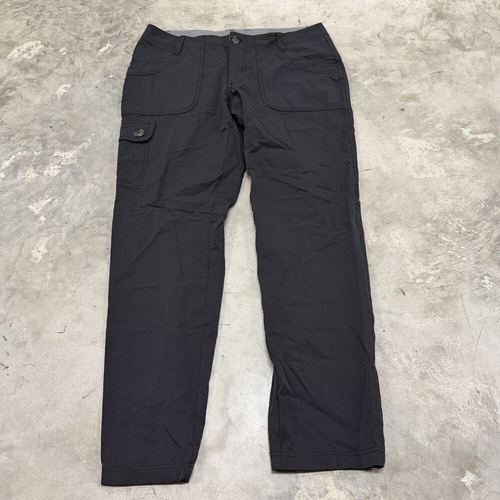 REI Pants Women's Size 8 Black Hiking Outdoors Solid Stretch Nylon